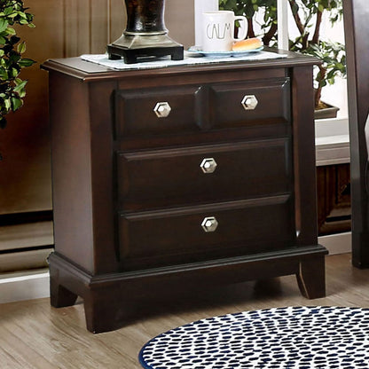 Furniture of America - Litchville Nightstand in Brown Cherry - CM7383N View 1