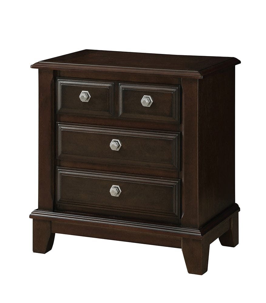 Furniture of America - Litchville Nightstand in Brown Cherry - CM7383N View 3