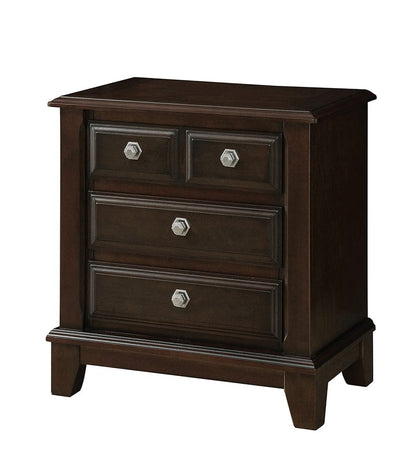 Furniture of America - Litchville Nightstand in Brown Cherry - CM7383N View 3