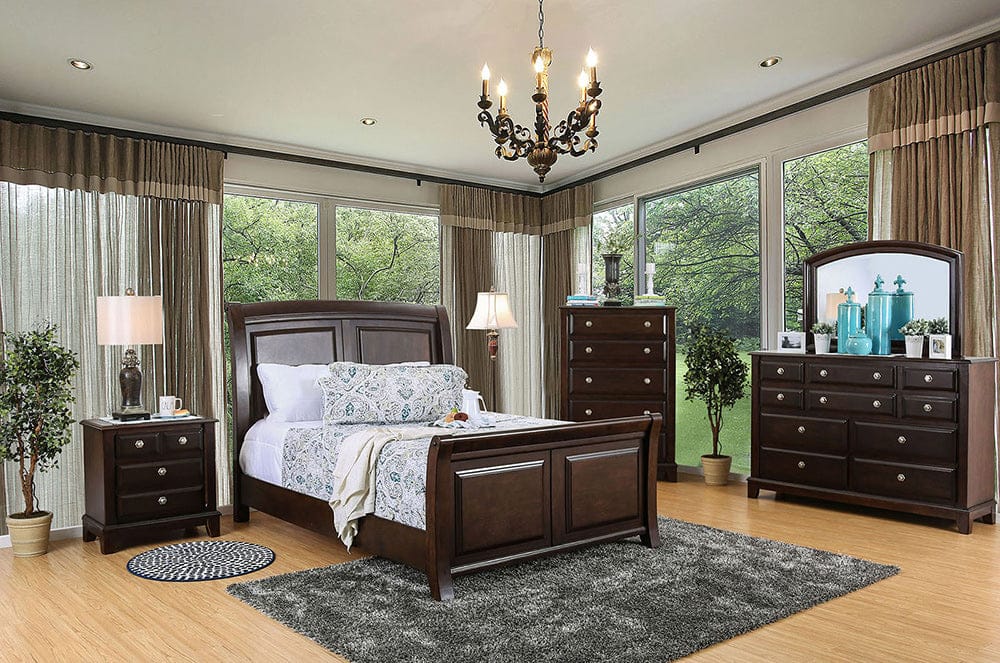 Furniture of America - Litchville Queen Bed in Brown Cherry - CM7383Q-BED View 3