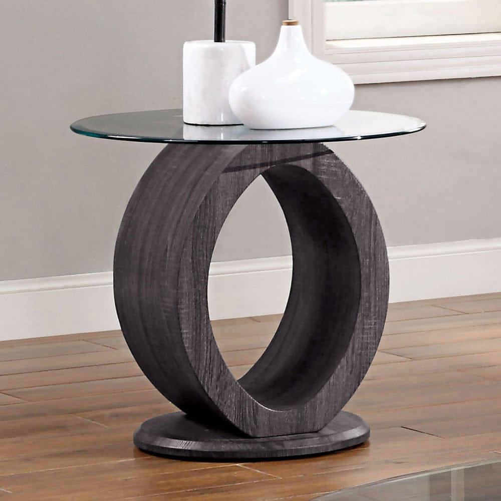 Furniture of America - Lodia End Table in Gray - CM4825GY-E-PK View 1