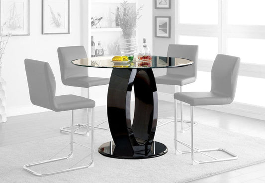 Furniture of America - Lodia Ii Round Counter Ht. Table in Black - CM3825BK-RPT-TABLE View 1