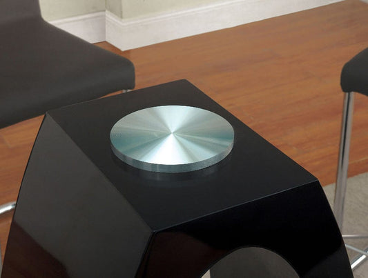 Furniture of America - Lodia Ii Round Counter Ht. Table in Black - CM3825BK-RPT-TABLE View 2