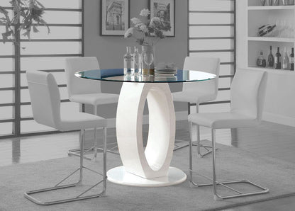 Furniture of America - Lodia Ii Round Counter Ht. Table in White - CM3825WH-RPT-TABLE View 1
