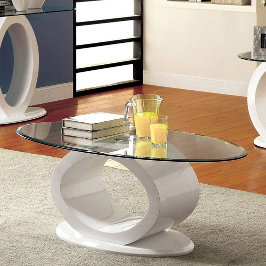 Furniture of America - Lodia Iii Coffee Table in White - CM4825WH-C View 1