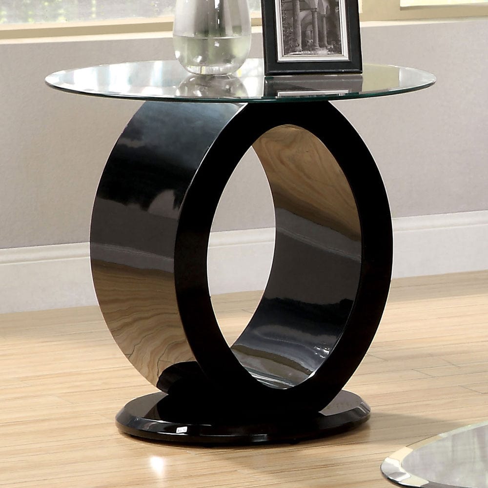 Furniture of America - Lodia Iii End Table in Black - CM4825BK-E View 1