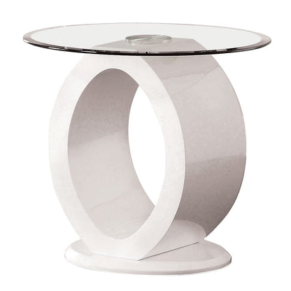 Furniture of America - Lodia Iii End Table in White - CM4825WH-E View 2