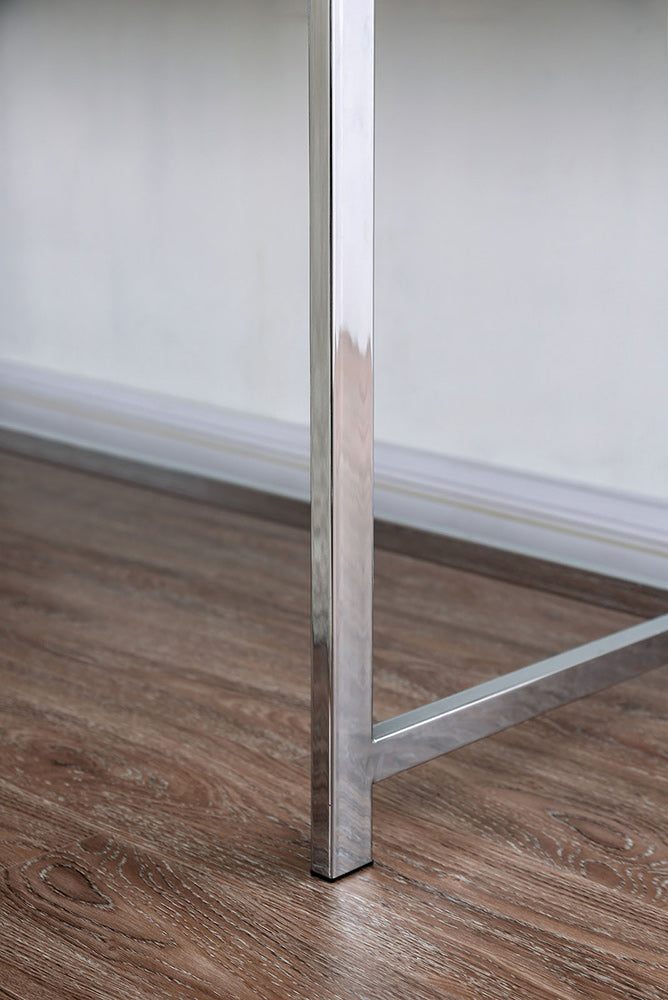 Furniture of America - Loke Computer Desk in White/Chrome - CM-DK5204 View 5