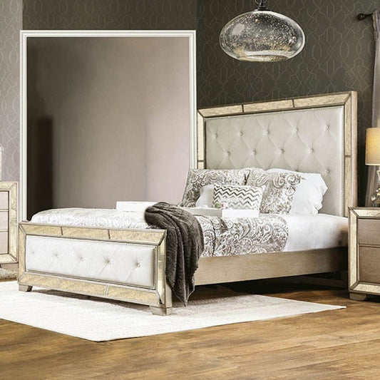 Furniture of America - Loraine Cal.King Bed in Champagne - CM7195CK-BED