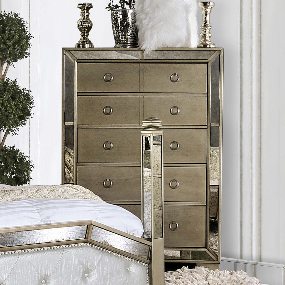 Furniture of America - Loraine Chest in Champagne - CM7195C View 1