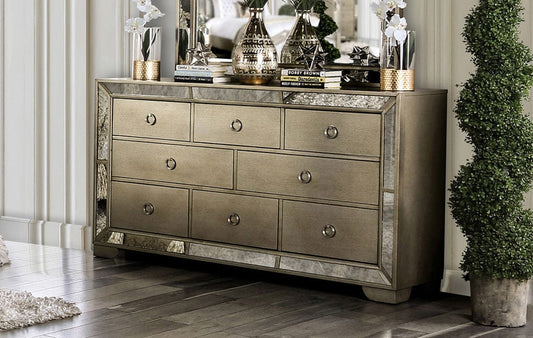 Furniture of America - Loraine Dresser in Champagne - CM7195D View 1