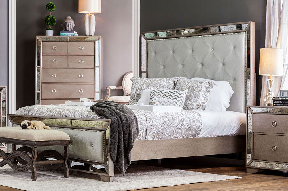 Furniture of America - Loraine Queen Bed in Champagne - CM7195Q-BED View 3