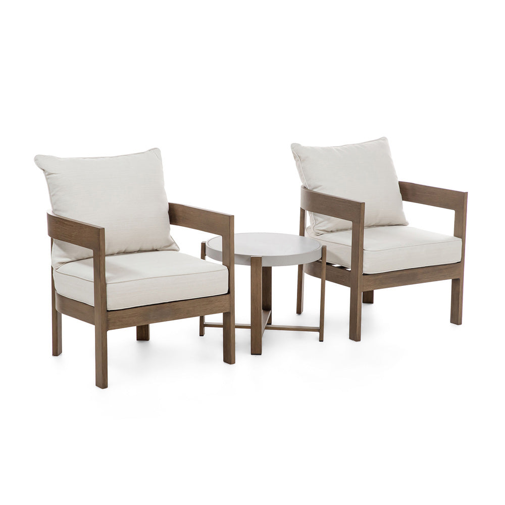 Furniture of America - Lotus 3 Pc. Patio Set in Natural/Beige - GM-1024NT-3PK View 1