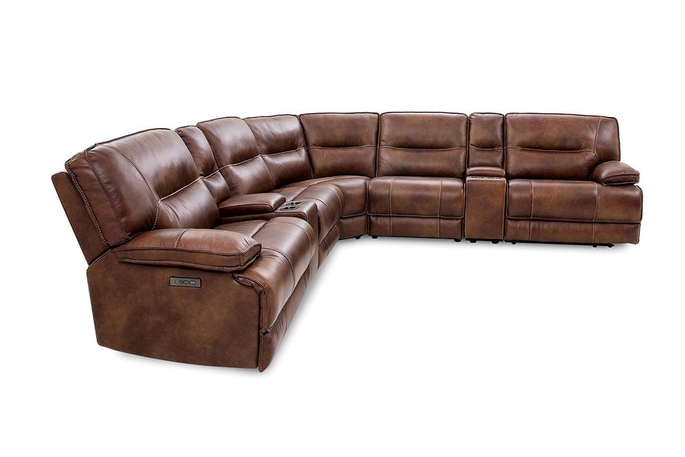 Furniture of America - Louella Power Sectional in Brown - CM9905-SECT View 3