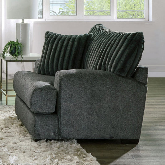 Furniture of America - Loughlin Chair in Gun Metal - SM5195-CH View 2