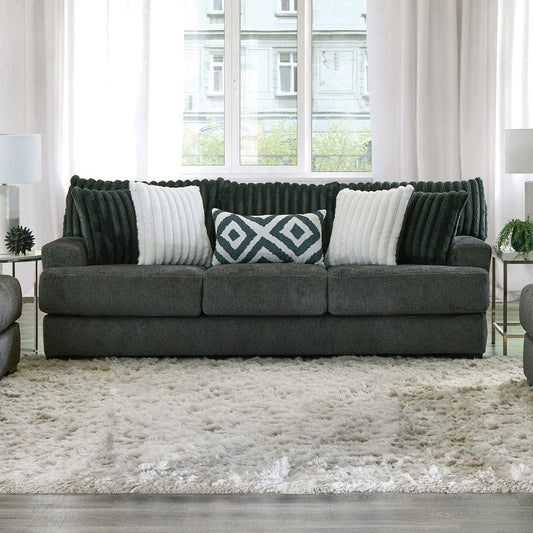 Furniture of America - Loughlin Sofa in Gun Metal - SM5195-SF View 1