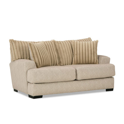 Furniture of America - Loughlin Sofa + Loveseat in Light Brown - SM5193-2PC View 3