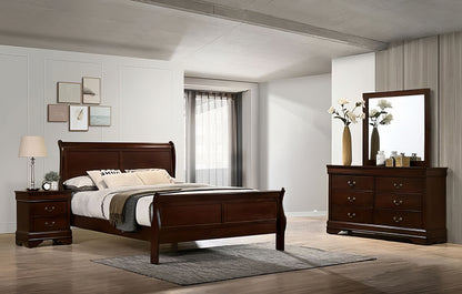 Furniture of America - Louis Philippe - 3 Pc. Queen Bedroom Set - Dark Cherry - FM7866CH-Q-4PC view 1