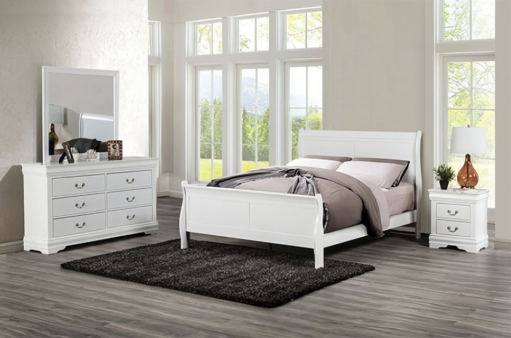 Furniture of America - Louis Philippe - 3 Pc. Queen Bedroom Set - White - FM7866WH-Q-4PC view 1
