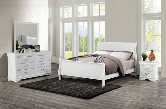Furniture of America - Louis Philippe - 3 Pc. Queen Bedroom Set - White - FM7866WH-Q-4PC view 1