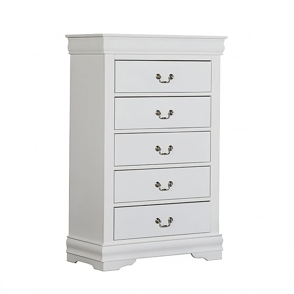 Furniture of America - Louis Philippe - 4 Pc. Queen Bedroom Set w/ Chest - FM7866WH-Q-5PC-CHEST view 4
