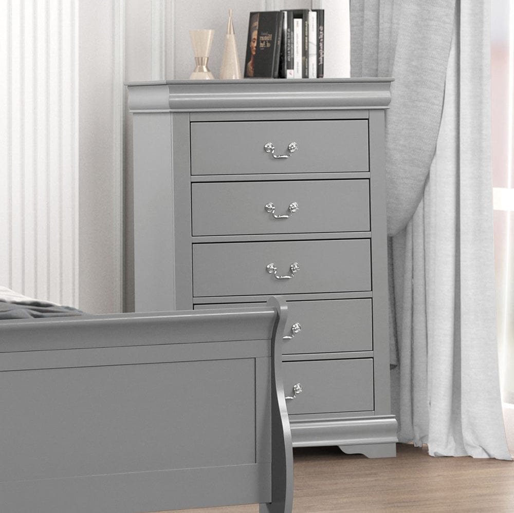 Furniture of America - Louis Philippe Chest in Gray - FM7866GY-C View 1