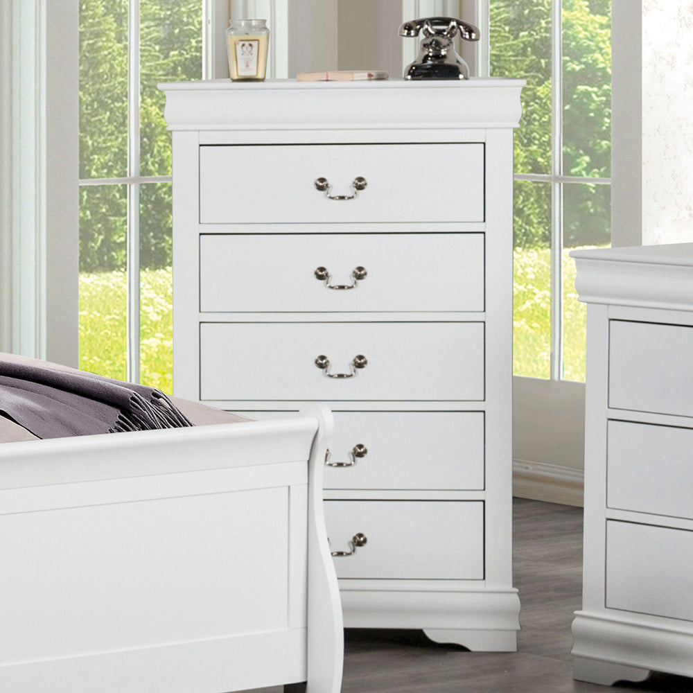 Furniture of America - Louis Philippe Chest in White - FM7866WH-C View 1