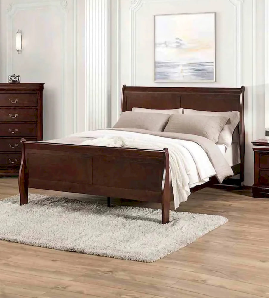 Furniture of America - Louis Philippe - Full Bed, Cherry - FM7866CH-F-BED view 1