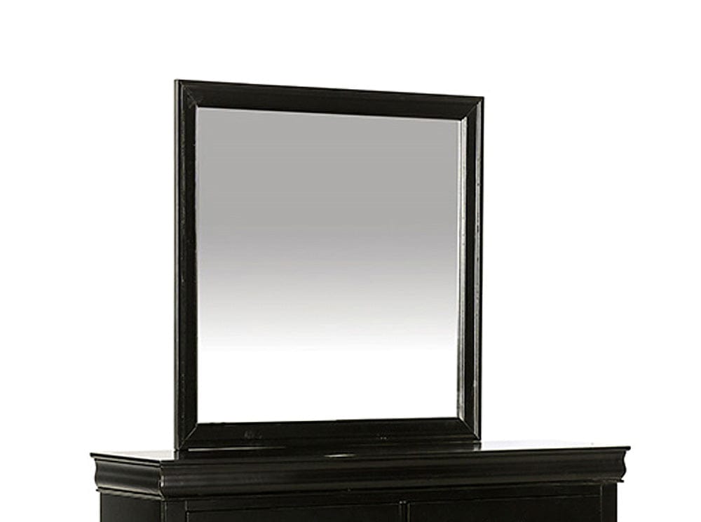 Furniture of America - Louis Philippe Mirror in Black - FM7866BK-M View 1