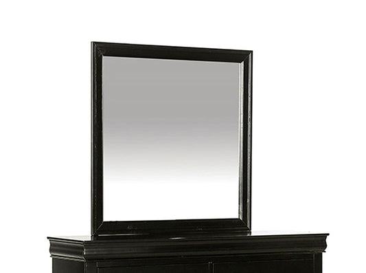 Furniture of America - Louis Philippe Mirror in Black - FM7866BK-M View 1