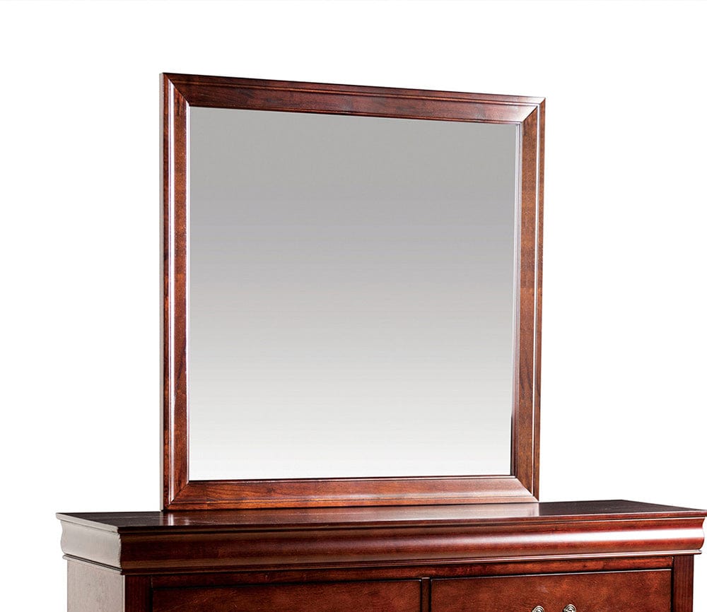 Furniture of America - Louis Philippe Mirror in Dark Cherry - FM7866CH-M View 1