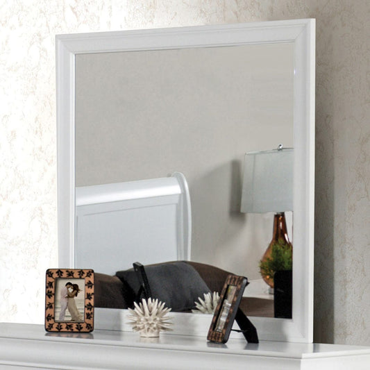 Furniture of America - Louis Philippe Mirror in White - FM7866WH-M View 1