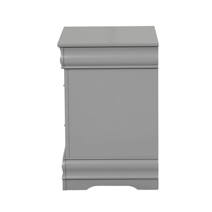 Furniture of America - Louis Philippe Nightstand in Gray - FM7866GY-N View 3