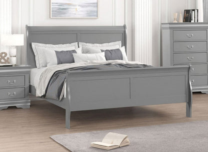 Furniture of America - Louis Philippe Queen Bed in Gray - FM7866GY-Q-BED View 1