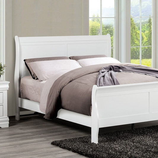 Furniture of America - Louis Philippe Twin Bed in White - FM7866WH-T-BED View 1