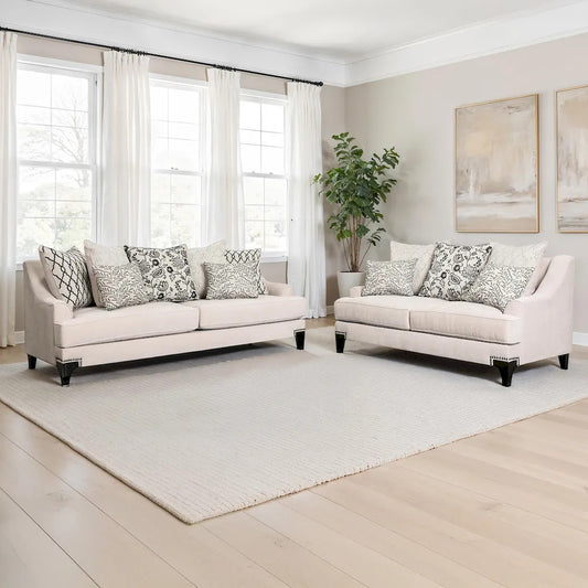Furniture of America - Lowell - Sofa + Loveseat - SM2201TP-2PC view 1