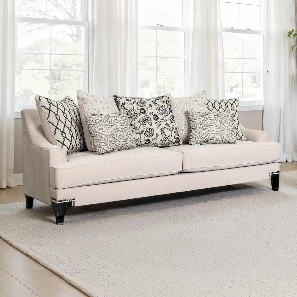 Furniture of America - Lowell - Sofa, Taupe - SM2201TP-SF view 1