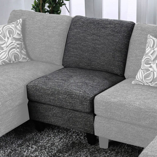 Furniture of America - Lowry Armless Chair in Gray - CM6363-CH View 1