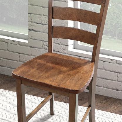 Furniture of America - Lubbock 5 Pc. Counter Ht. Table Set in Walnut - FM3419WN-PT-5PK View 4