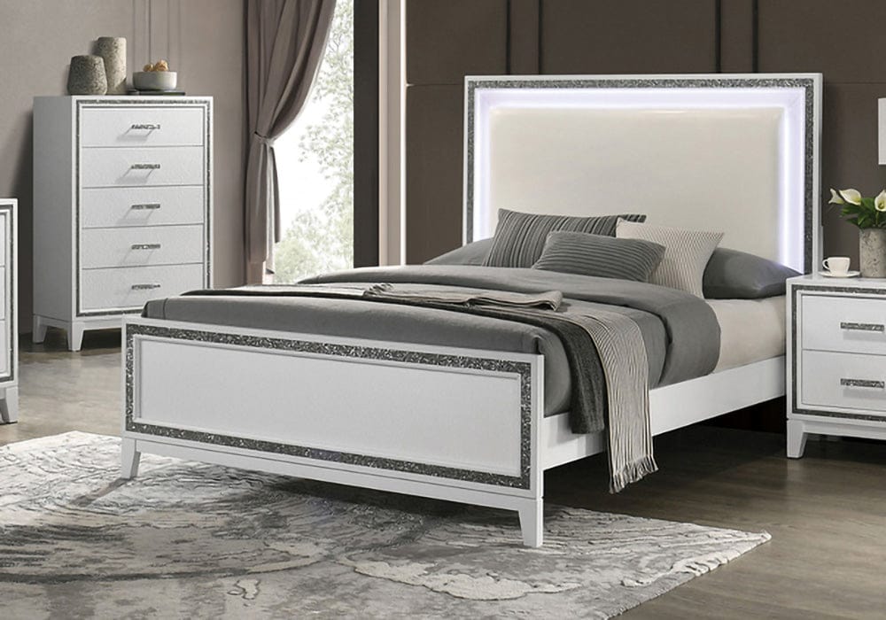 Furniture of America - Lucida Full Bed in White - FM7203WH-F-BED View 1