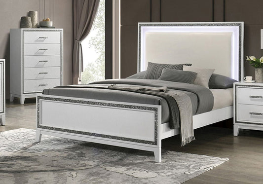 Furniture of America - Lucida Full Bed in White - FM7203WH-F-BED View 1
