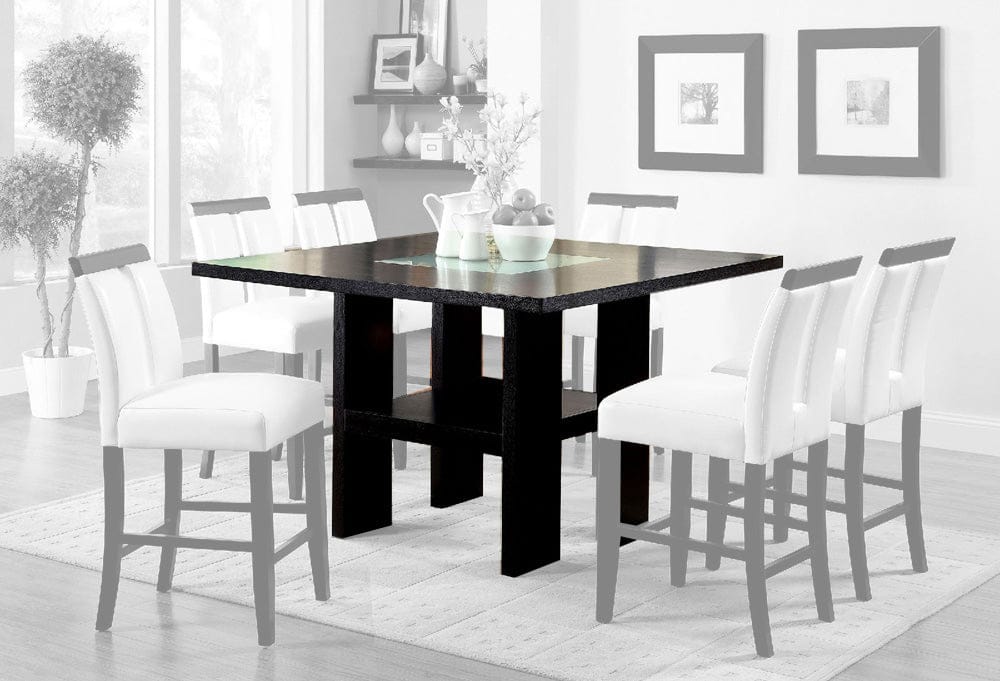 Furniture of America - Luminar Ii Counter Ht. Table in Black - CM3559PT View 1