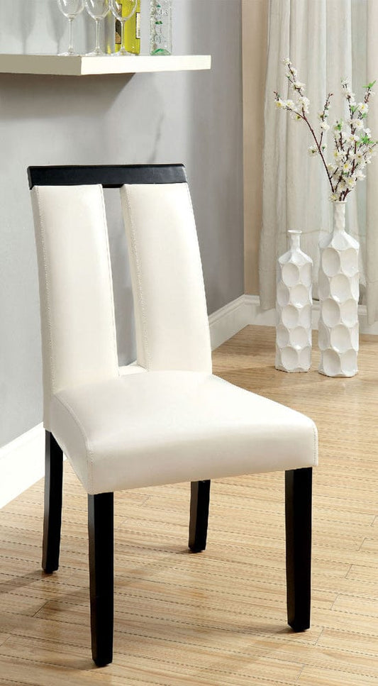 Furniture of America - Luminar Side Chair Set of 2 in Black/White - CM3559SC-2PK View 1