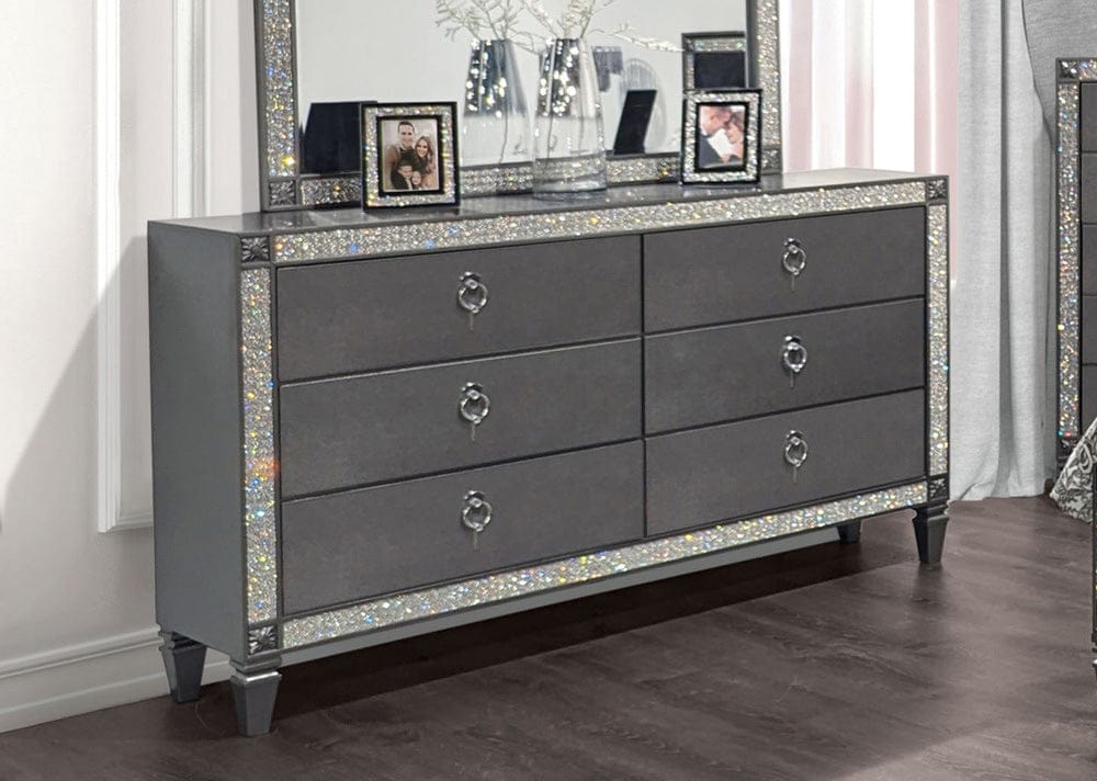 Furniture of America - Lyanne Dresser in Gray - FM7240GY-D View 1
