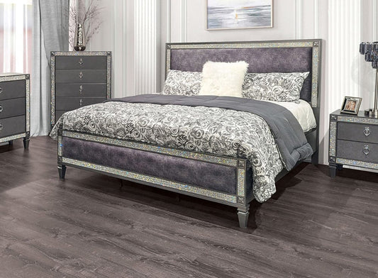 Furniture of America - Lyanne Full Bed in Gray - FM7240GY-F-BED View 1