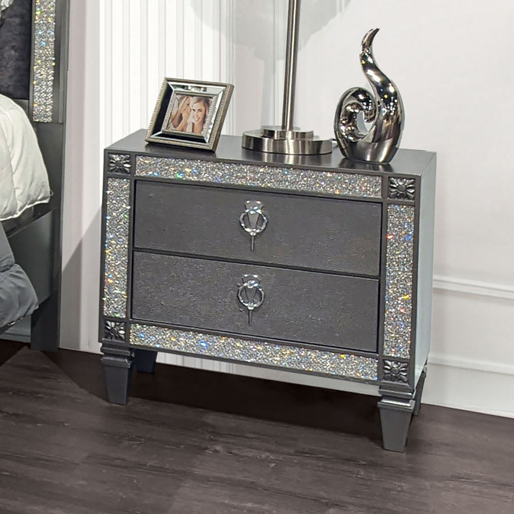 Furniture of America - Lyanne Nightstand in Gray - FM7240GY-N View 1