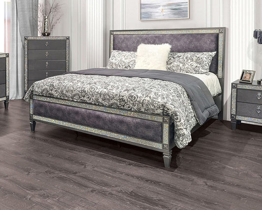 Furniture of America - Lyanne Queen Bed in Gray - FM7240GY-Q-BED View 1