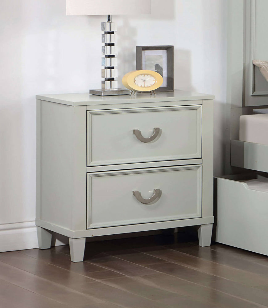 Furniture of America - Lycorida Nightstand in Light Gray - CM7477GY-N View 1