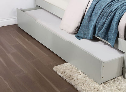 Furniture of America - Lycorida Twin Bed w/ Trundle in Light Gray - CM7477GY-T-BED+TR View 4