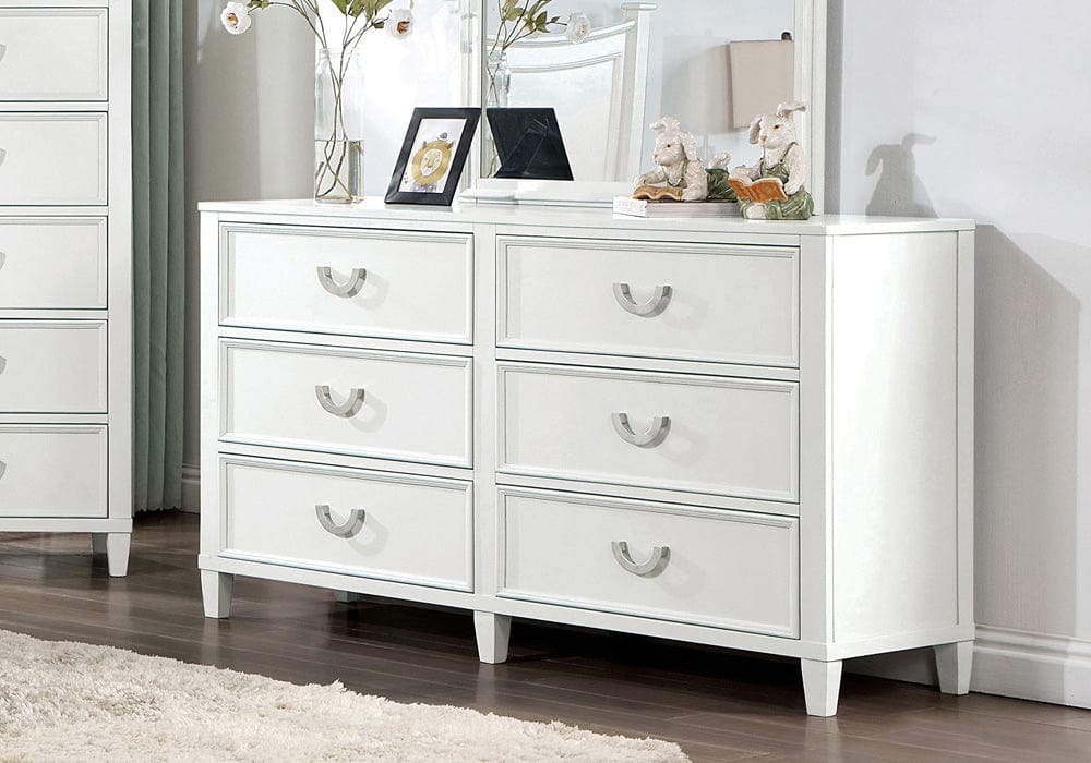 Furniture of America - Lycoris Dresser in White - CM7477WH-D View 1